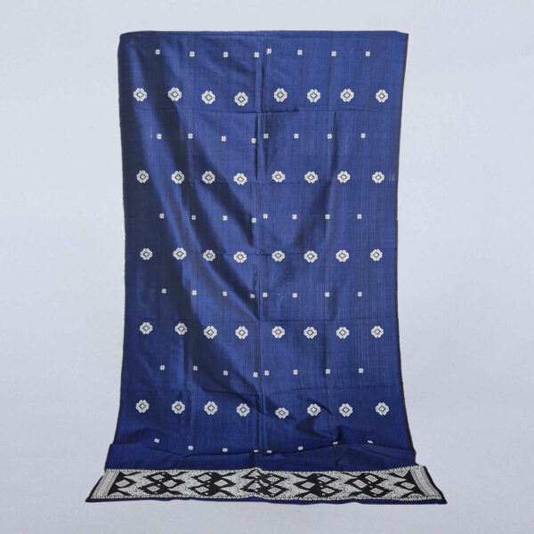 Tenun Motif Bulbin Biru - Kembang Sari